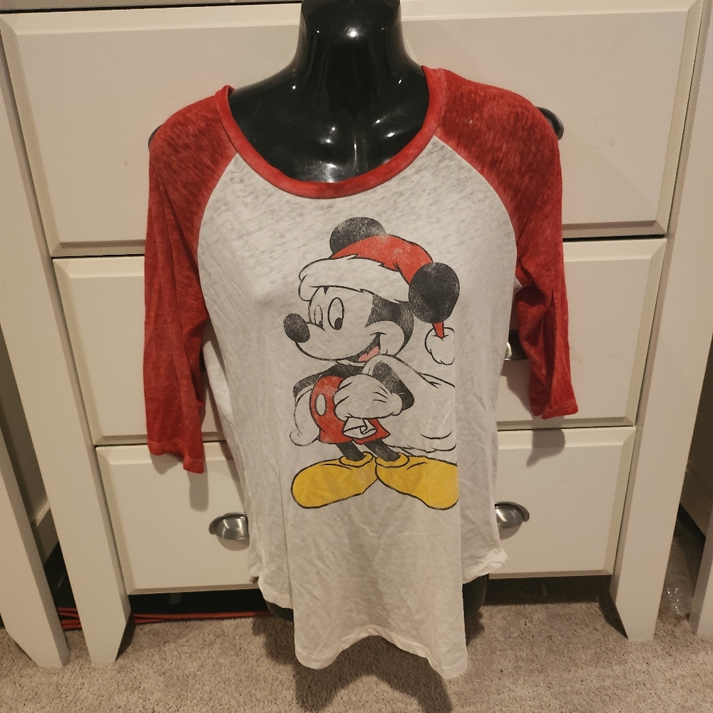 Disney Santa Mickey Shirt
